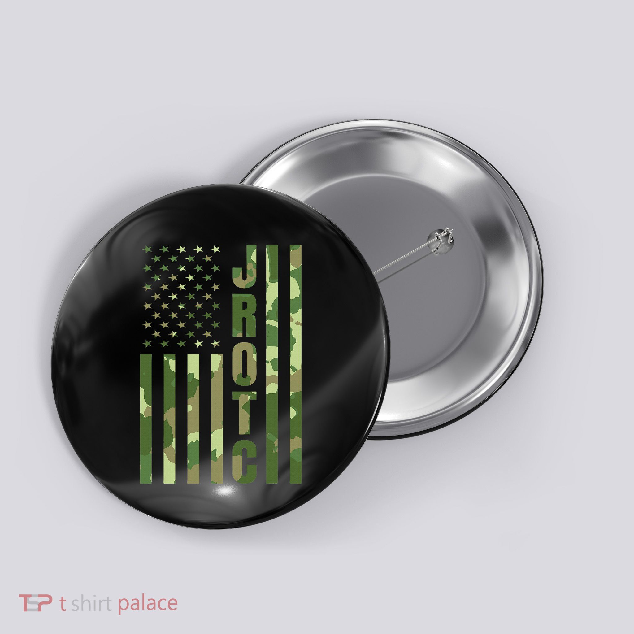 Jrotc Cadet United States Junior Rotc Camouflage Usa Flag Button
