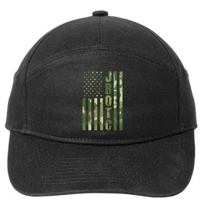 Jrotc Cadet United States Junior Rotc Camouflage Usa Flag 7-Panel Snapback Hat
