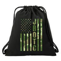 Jrotc Cadet United States Junior Rotc Camouflage Usa Flag Drawstring Bag