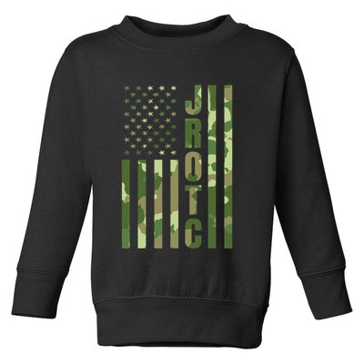 Jrotc Cadet United States Junior Rotc Camouflage Usa Flag Toddler Sweatshirt