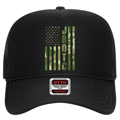 Jrotc Cadet United States Junior Rotc Camouflage Usa Flag Trucker Hat