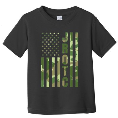 Jrotc Cadet United States Junior Rotc Camouflage Usa Flag Toddler T-Shirt