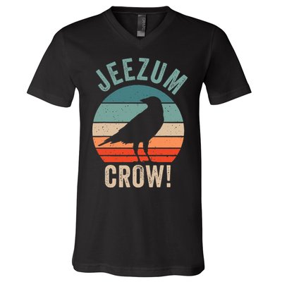 Jeezum Crow Vermont Raven V-Neck T-Shirt