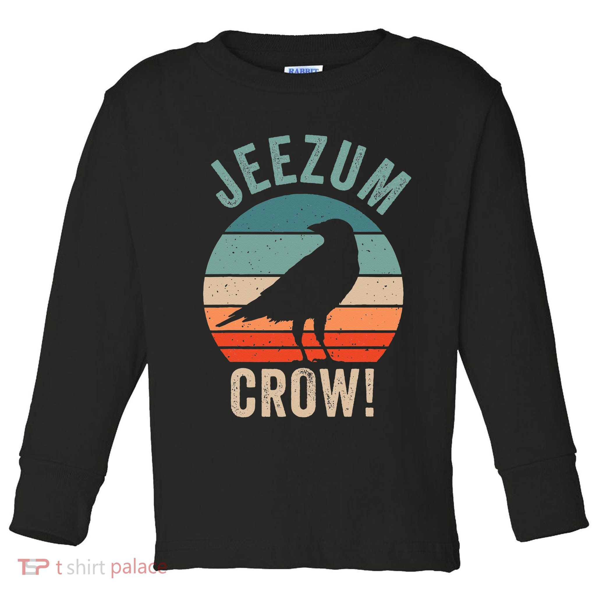 Jeezum Crow Vermont Raven Toddler Long Sleeve Shirt