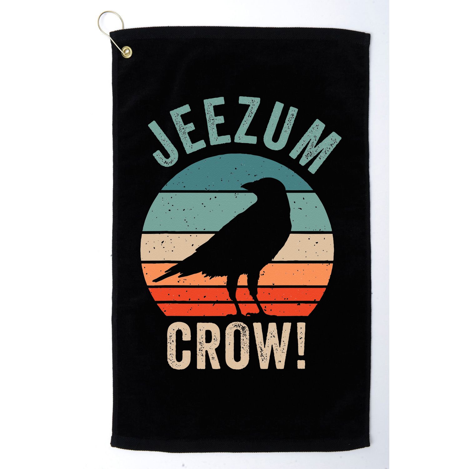 Jeezum Crow Vermont Raven Golf Towel