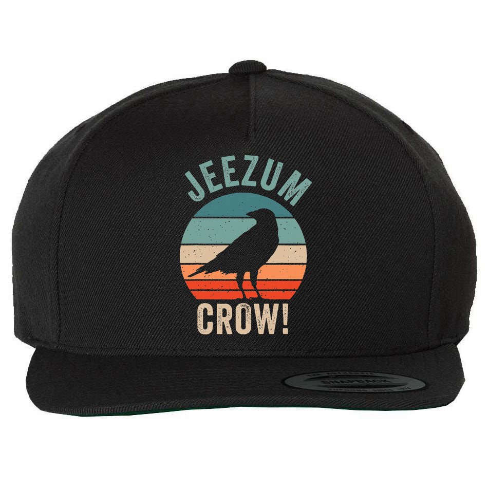 Jeezum Crow Vermont Raven Wool Snapback Cap