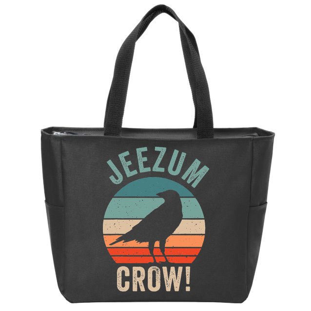 Jeezum Crow Vermont Raven Zip Tote Bag