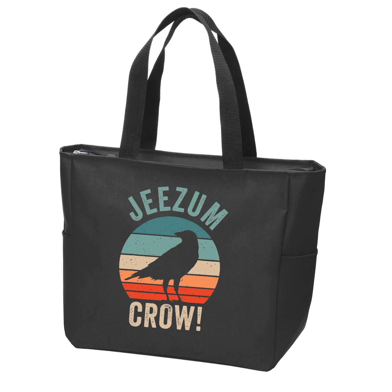 Jeezum Crow Vermont Raven Zip Tote Bag