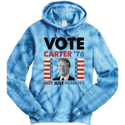 Jimmy Carter Vote Carter '76 Not Just Peanuts Tie Dye Hoodie