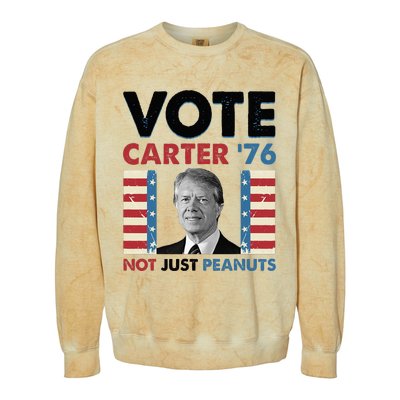 Jimmy Carter Vote Carter '76 Not Just Peanuts Colorblast Crewneck Sweatshirt