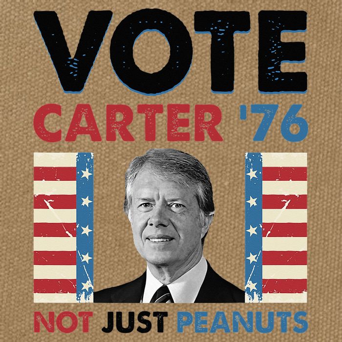 Jimmy Carter Vote Carter '76 Not Just Peanuts Cotton Canvas Backpack