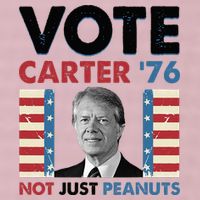 Jimmy Carter Vote Carter '76 Not Just Peanuts 25L Jumbo Tote