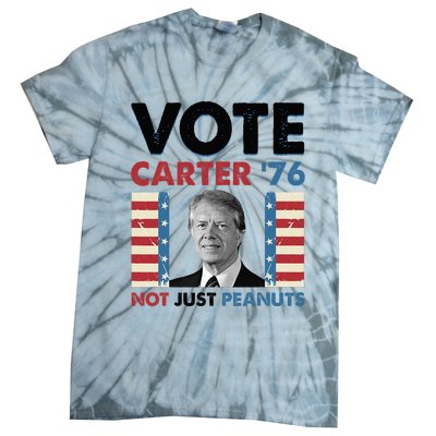 Jimmy Carter Vote Carter '76 Not Just Peanuts Tie-Dye T-Shirt