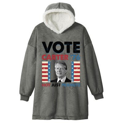 Jimmy Carter Vote Carter '76 Not Just Peanuts Hooded Wearable Blanket