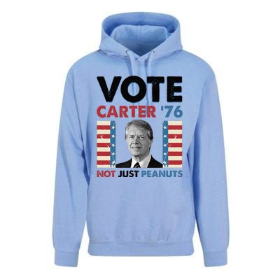 Jimmy Carter Vote Carter '76 Not Just Peanuts Unisex Surf Hoodie