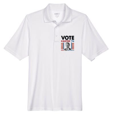 Jimmy Carter Vote Carter '76 Not Just Peanuts Men's Origin Performance Pique Polo