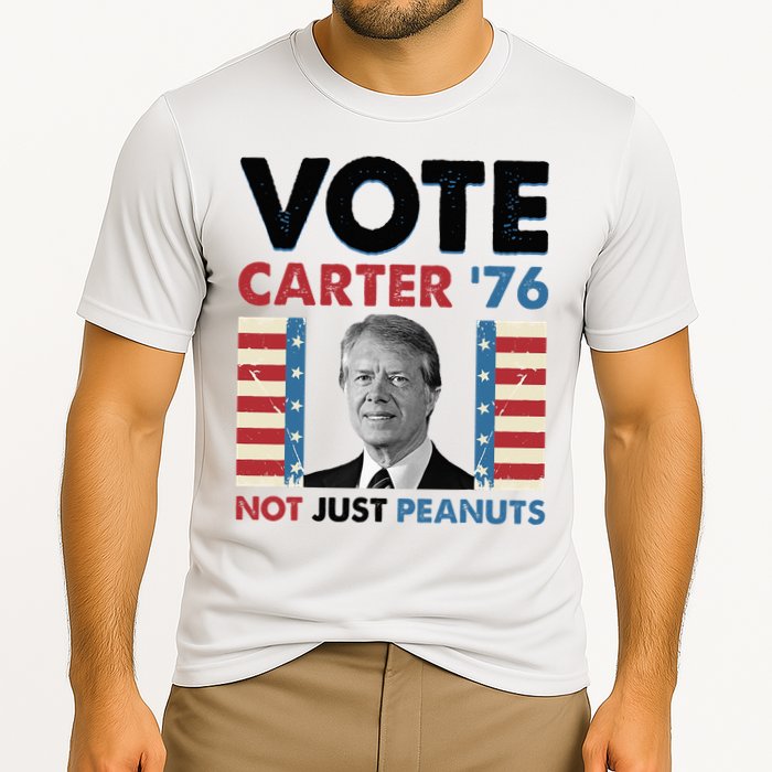 Jimmy Carter Vote Carter '76 Not Just Peanuts Performance Shirt