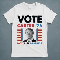 Jimmy Carter Vote Carter '76 Not Just Peanuts T-Shirt