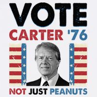 Jimmy Carter Vote Carter '76 Not Just Peanuts T-Shirt