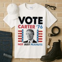 Jimmy Carter Vote Carter '76 Not Just Peanuts Tall T-Shirt