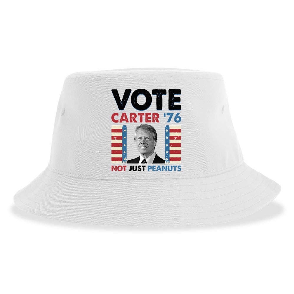Jimmy Carter Vote Carter '76 Not Just Peanuts Sustainable Bucket Hat
