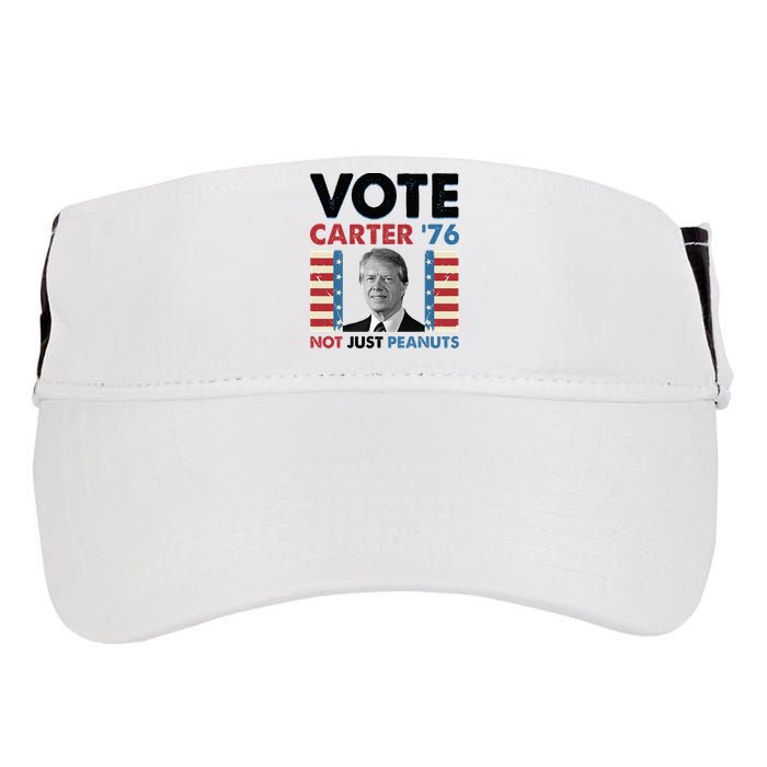 Jimmy Carter Vote Carter '76 Not Just Peanuts Adult Drive Performance Visor
