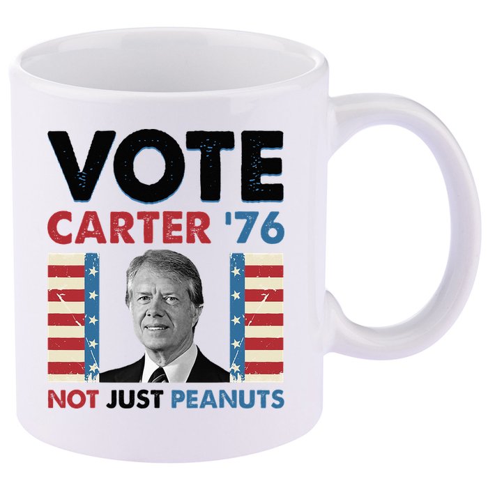 Jimmy Carter Vote Carter '76 Not Just Peanuts 11oz C Handle Ceramic Mug