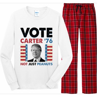 Jimmy Carter Vote Carter '76 Not Just Peanuts Long Sleeve Pajama Set