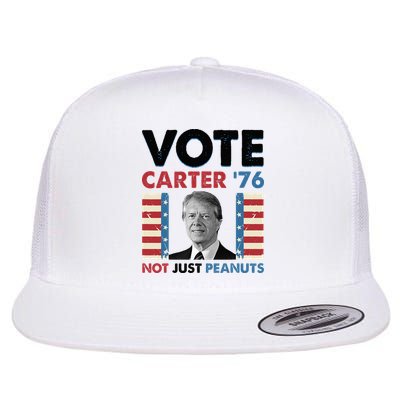 Jimmy Carter Vote Carter '76 Not Just Peanuts Flat Bill Trucker Hat
