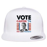 Jimmy Carter Vote Carter '76 Not Just Peanuts Flat Bill Trucker Hat