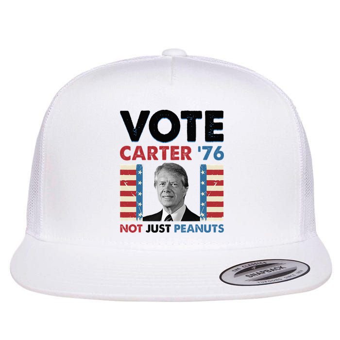 Jimmy Carter Vote Carter '76 Not Just Peanuts Flat Bill Trucker Hat