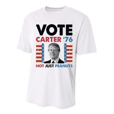 Jimmy Carter Vote Carter '76 Not Just Peanuts Performance Sprint T-Shirt