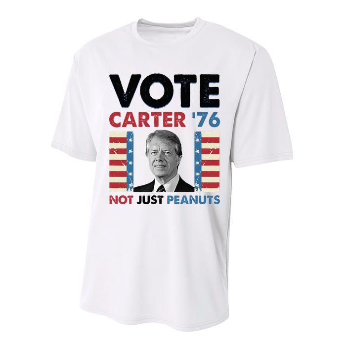 Jimmy Carter Vote Carter '76 Not Just Peanuts Performance Sprint T-Shirt