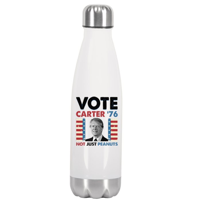 Jimmy Carter Vote Carter '76 Not Just Peanuts Stainless Steel Insulated Water Bottle