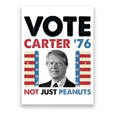 Jimmy Carter Vote Carter '76 Not Just Peanuts Poster