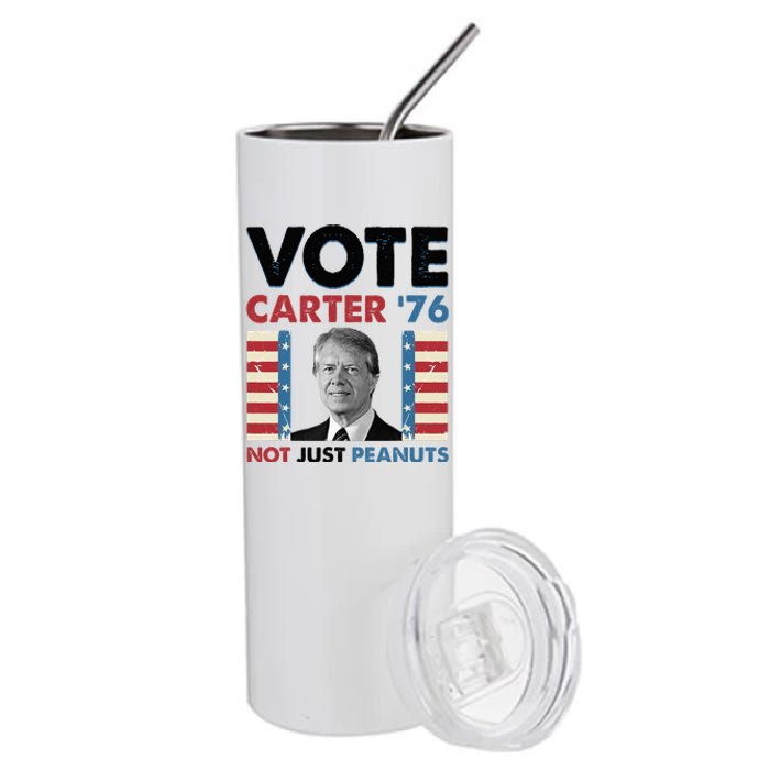 Jimmy Carter Vote Carter '76 Not Just Peanuts Stainless Steel Tumbler