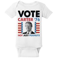 Jimmy Carter Vote Carter '76 Not Just Peanuts Baby Bodysuit