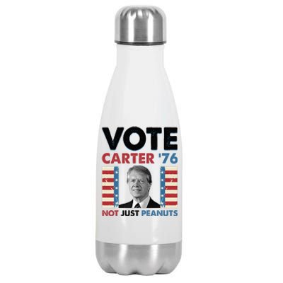 Jimmy Carter Vote Carter '76 Not Just Peanuts Stainless Steel Insulated Water Bottle