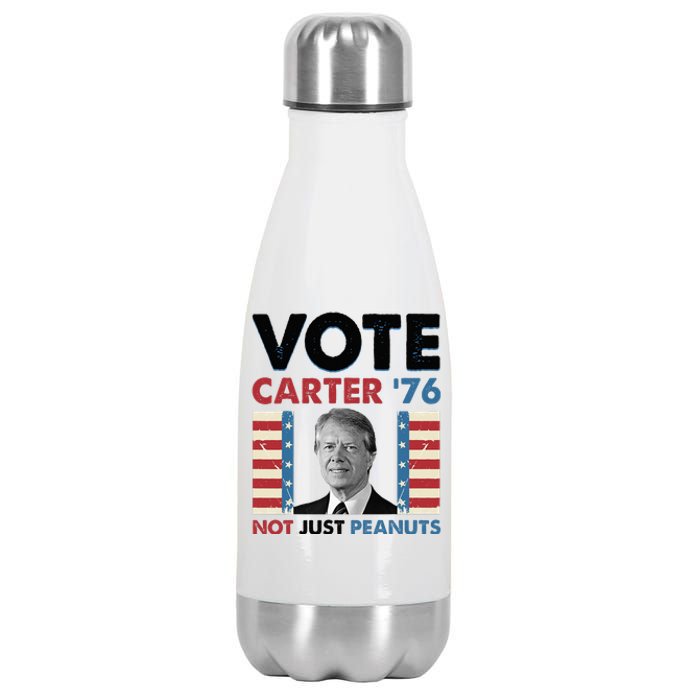 Jimmy Carter Vote Carter '76 Not Just Peanuts Stainless Steel Insulated Water Bottle