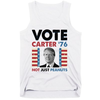 Jimmy Carter Vote Carter '76 Not Just Peanuts Tank Top