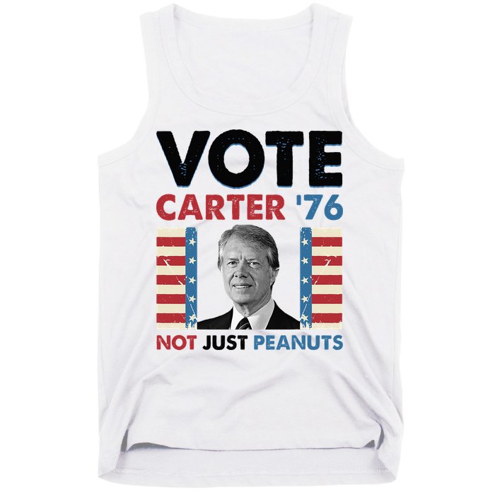 Jimmy Carter Vote Carter '76 Not Just Peanuts Tank Top