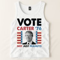 Jimmy Carter Vote Carter '76 Not Just Peanuts Tank Top