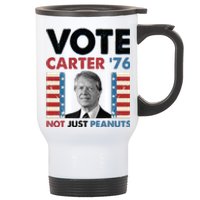 Jimmy Carter Vote Carter '76 Not Just Peanuts Stainless Steel Travel Mug