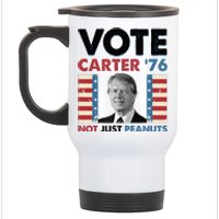 Jimmy Carter Vote Carter '76 Not Just Peanuts Stainless Steel Travel Mug