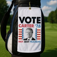 Jimmy Carter Vote Carter '76 Not Just Peanuts Golf Towel