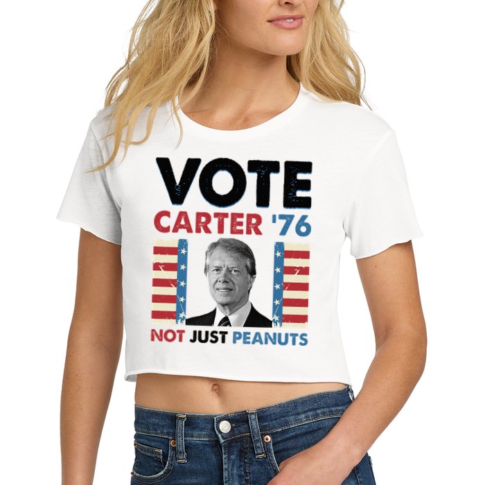 Jimmy Carter Vote Carter '76 Not Just Peanuts Crop Top