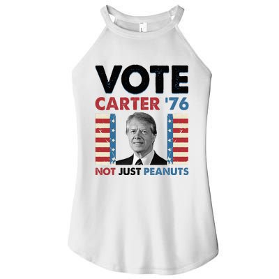 Jimmy Carter Vote Carter '76 Not Just Peanuts Women’s Perfect Tri Rocker Tank