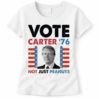 Jimmy Carter Vote Carter '76 Not Just Peanuts Womens T-Shirt