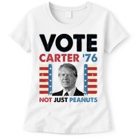 Jimmy Carter Vote Carter '76 Not Just Peanuts Womens T-Shirt