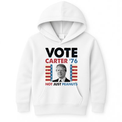 Jimmy Carter Vote Carter '76 Not Just Peanuts Kids Hoodie